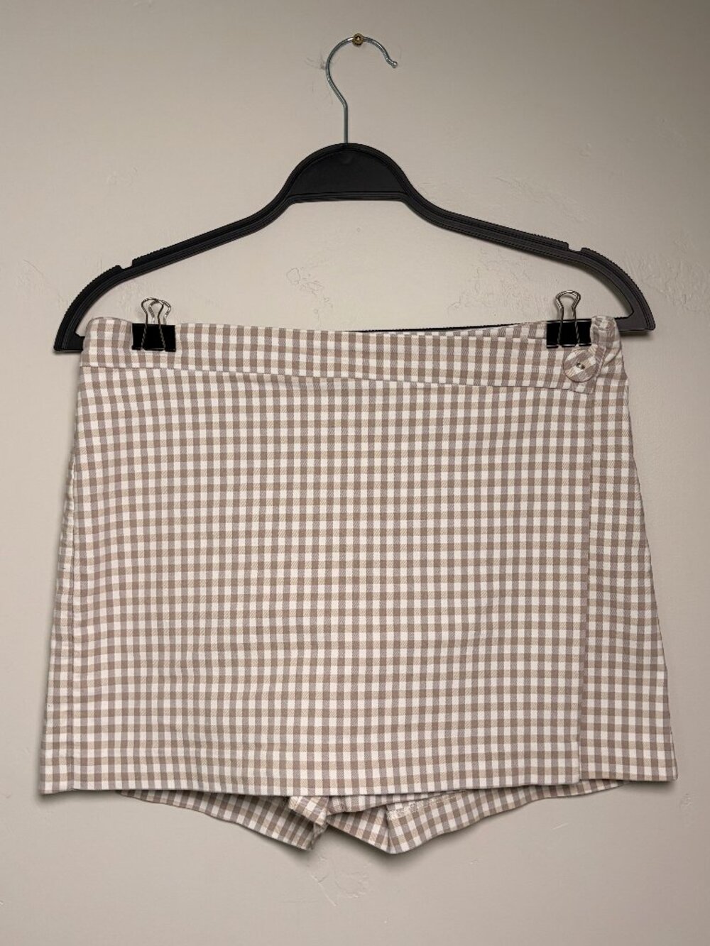 I Love Tyler Madison Shira Cannes Techno Skort Gingham Plaid Size Medium